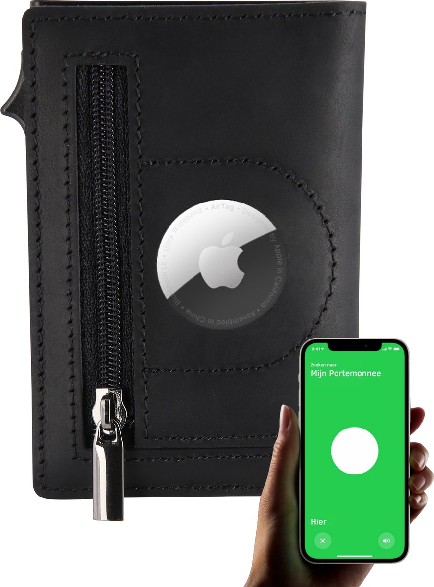 QuickWallet Pasjeshouder Uitschuifbaar – Pasjeshouder AirTag – AirTag