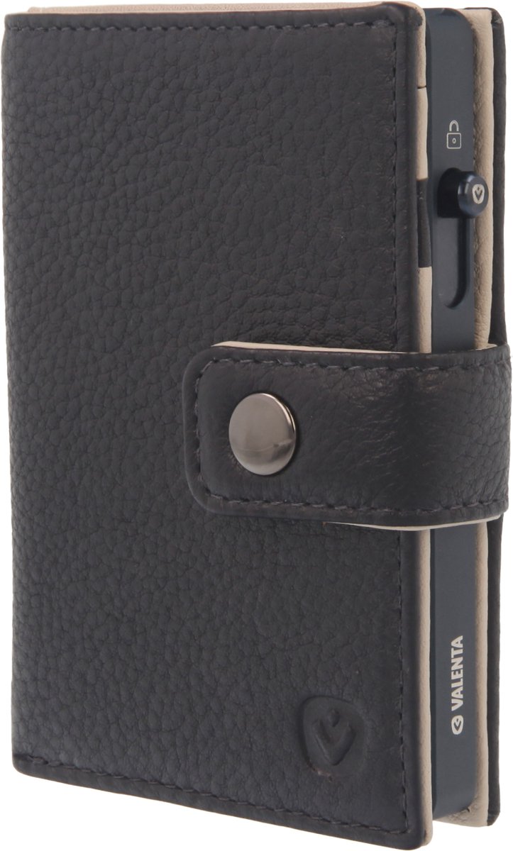 Valenta 2-in-1 MagSafe Portemonnee - Echt Leer - Blauw