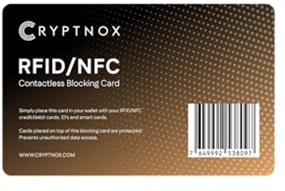 RFID/NFC Contactloze Blokkeringskaart - Ultieme Gegevensbeveiliging Voor Uw