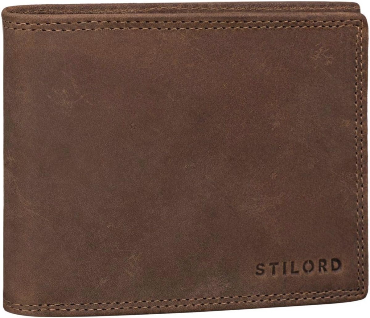 Leren Portemonnee met RFID en NFC Bescherming - Vintage Zwart