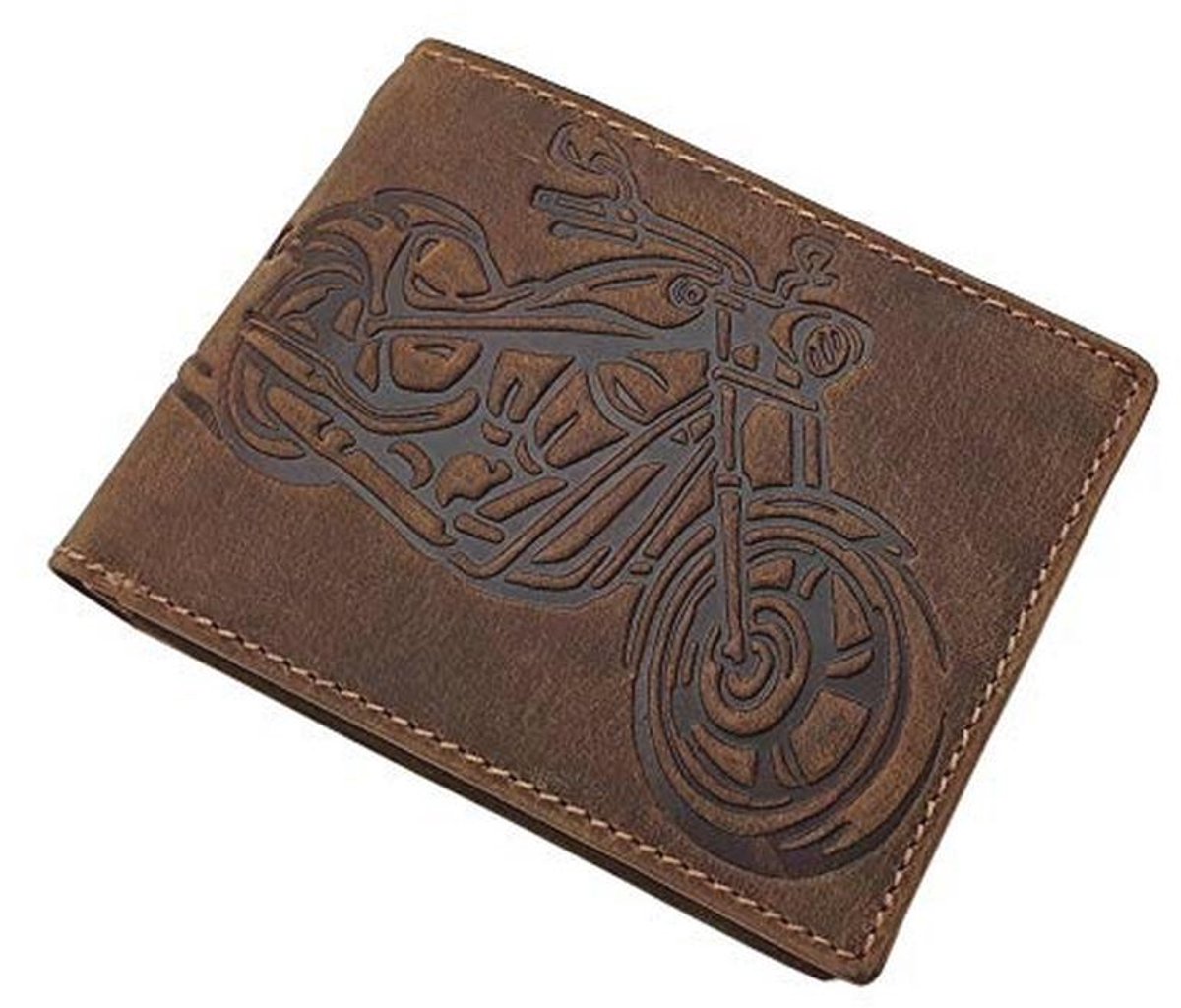 Buffel leren portemonnee met RFID- en NFC-bescherming in liggend formaat