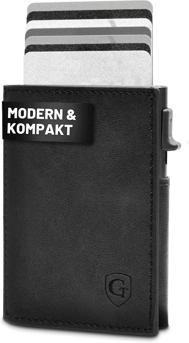 Slanke Portemonnee met Muntvak - RFID NFC Beveiliging - Dunne Kaarthouder voor