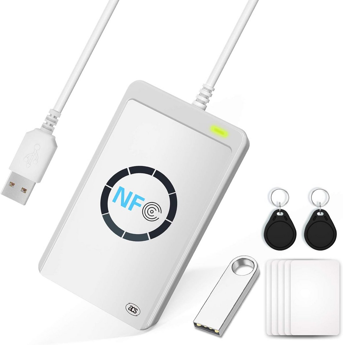 Contactloze NFC RFID Reader Writer voor ISO14443A/B Kaarten en Tags
