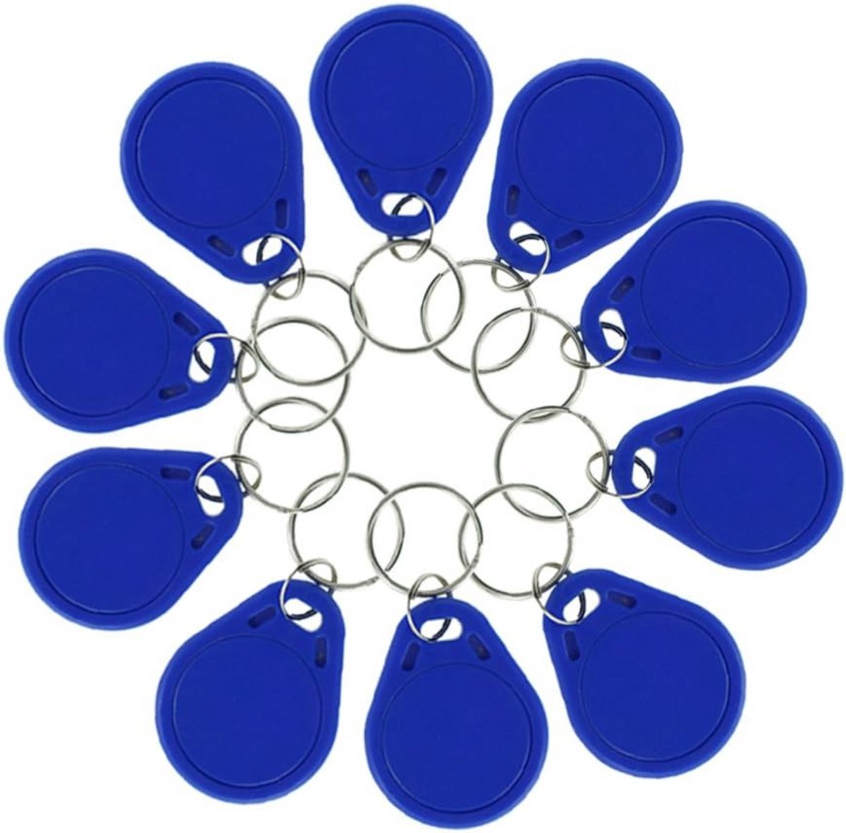 10x Herschrijfbare NFC RFID Sleutelhangers 13.56MHz UID Veranderlijk voor