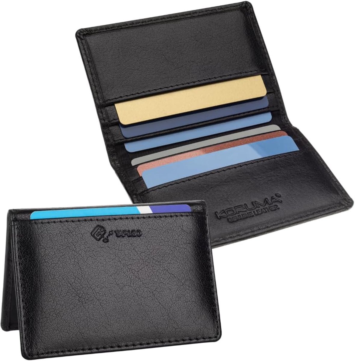 RFID/NFC Portemonnee voor 4 Kaarten met TÜV-gecertificeerde Beveiliging en