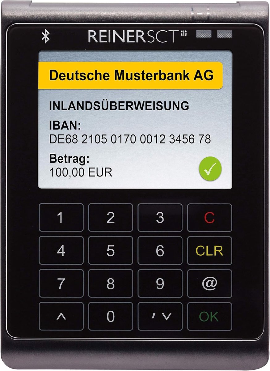 Draagbare Slimme Kaartlezer met RFID/NFC, Bluetooth en Touch Pin-Pad