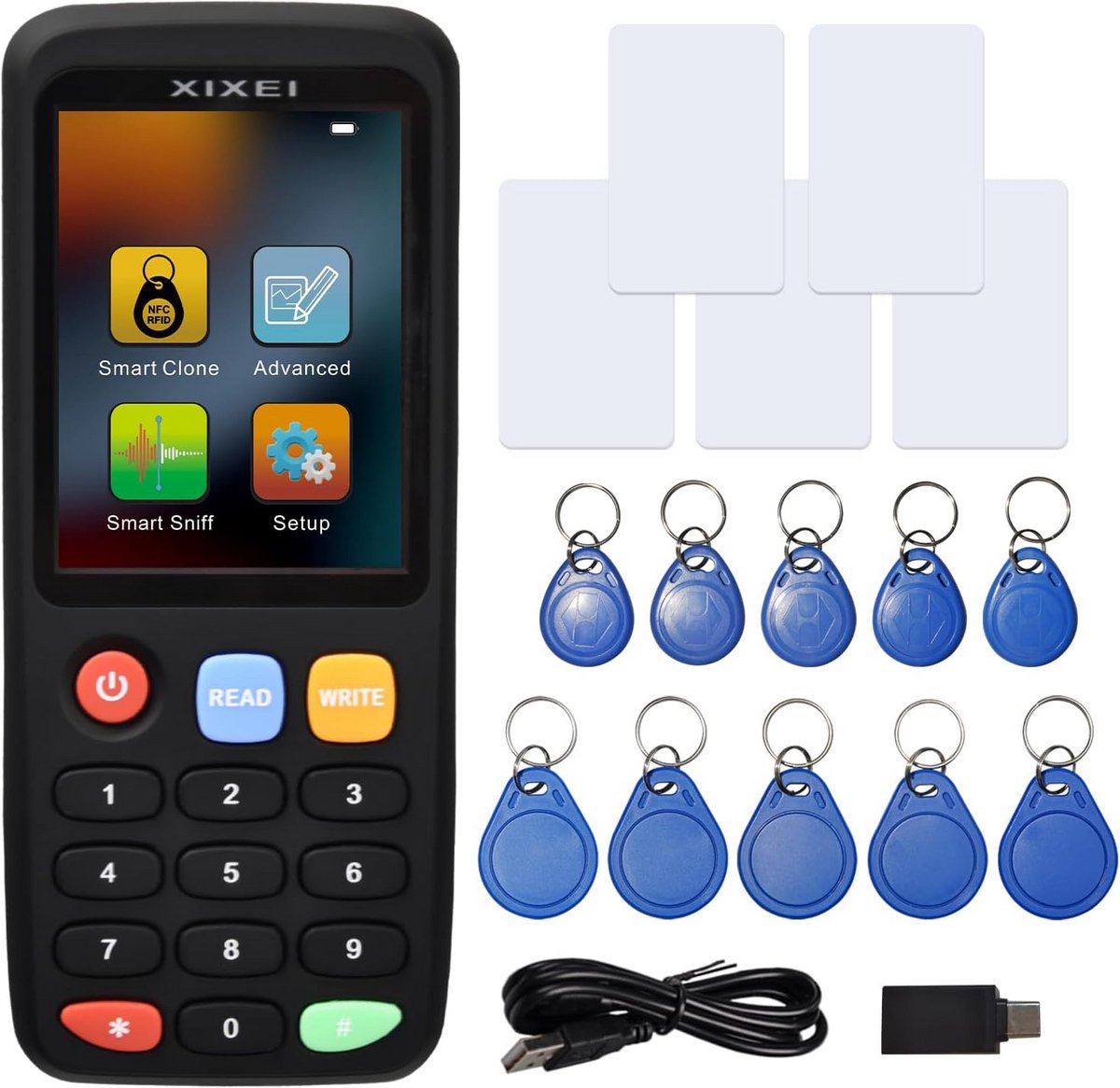 NFC RFID Kaart Kloner en Lezer/Schrijver voor Meerdere Frequentie Smart Cards