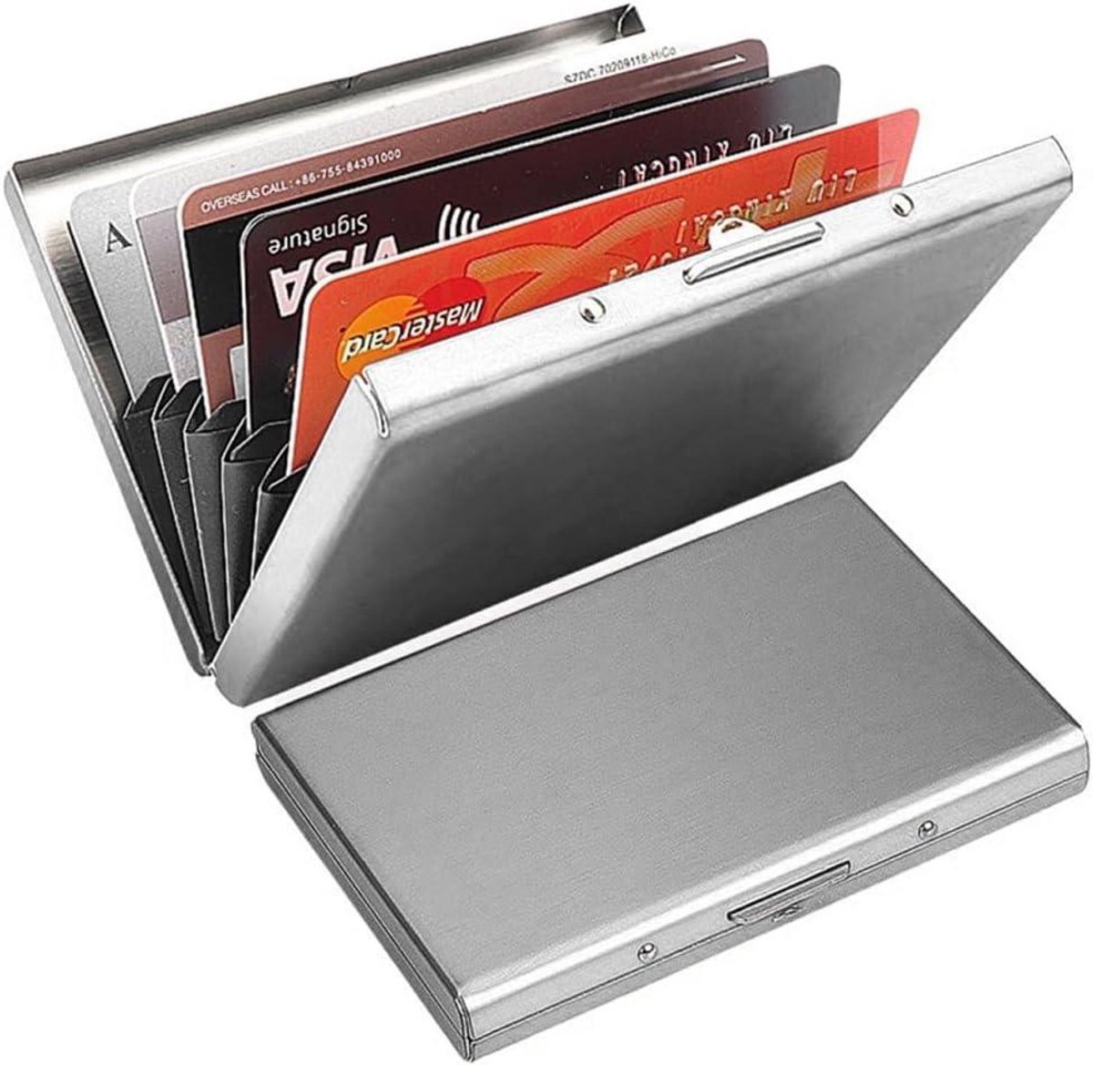 Metalen RFID-kaarthouder, creditcardhouder voor dames en heren, kaarthouder met